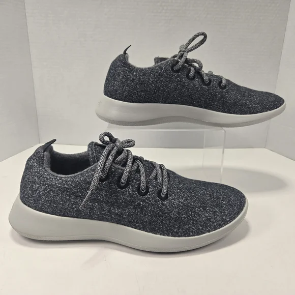 Allbirds Wool Runners Dark Gray Knit Sneakers Size Men's 10 Women's 11.5 - Picture 3 of 11